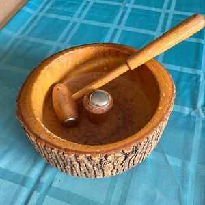 Vintage Nut Cracker Bowl